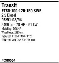 WALKER FO80554 Exhaust System